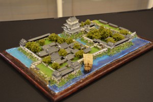 お城のジオラマ-高松城